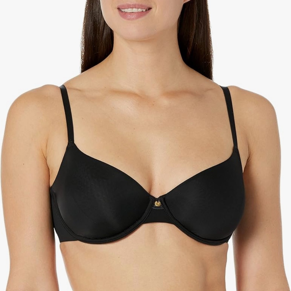 Natori – Pure Luxe Underwire Unlined Balconette Bra - Black 36D
